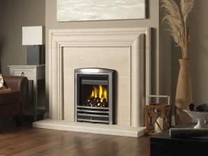 Rembrandt Limestone Fireplace