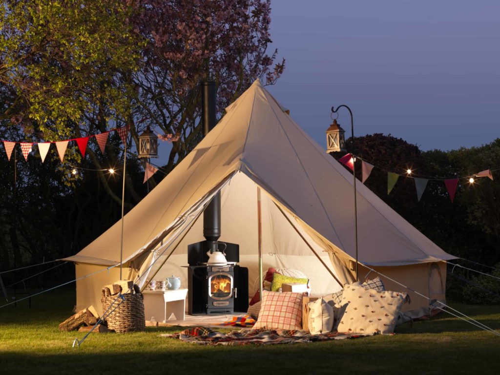 Go Eco Adventurer Yurt night scaled 1