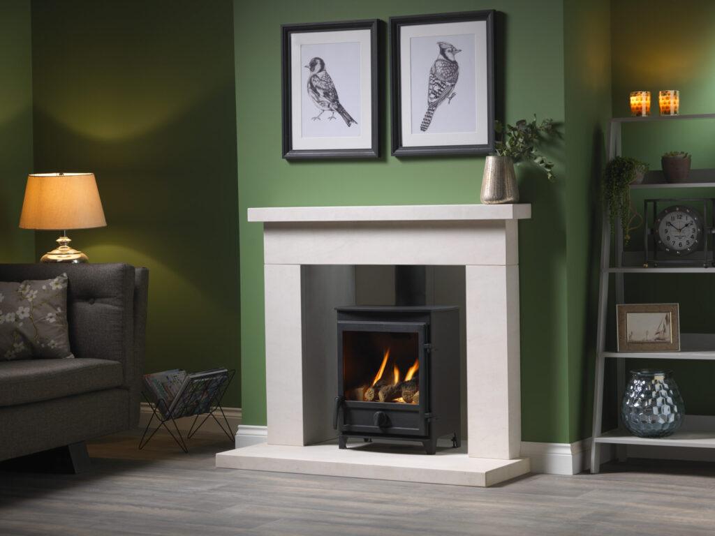 Paragon Square Door CF Gas Stove Beckford Surround scaled