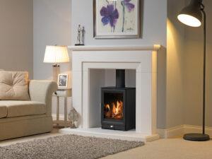Paragon Edge CF Gas Stove Berrington Aegean Limestone HR Sept 22 Fuel Bed scaled
