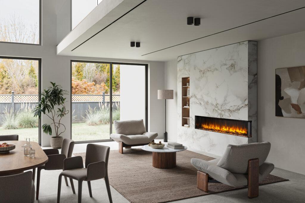 iRange i2000e Slimline Two Sided in a feature wall