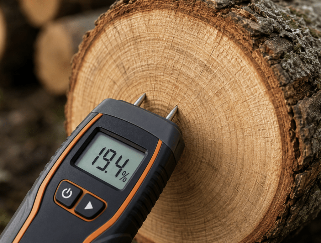 moisture meter in wood